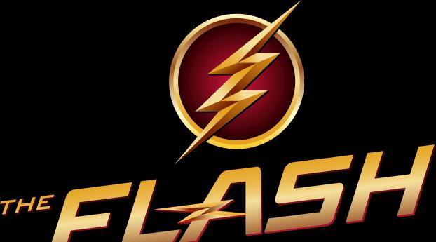 The Flash Logo Wallpaper 1360x768 Resolution