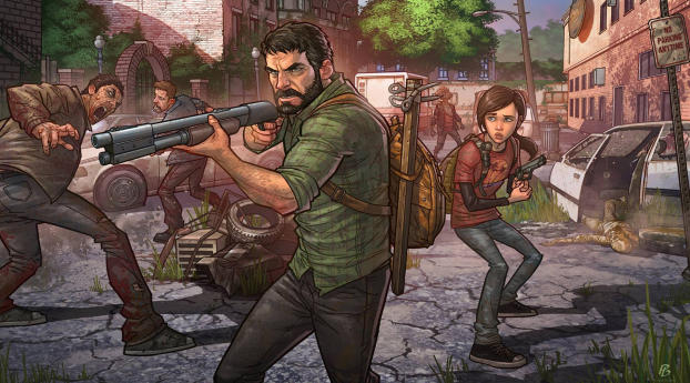 the last of us remastered, patrick brown, art Wallpaper 360x640 Resolution