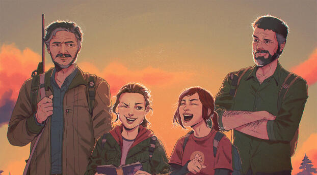 The Last of Us TV x Game Crossover Wallpaper 1026x526 Resolution
