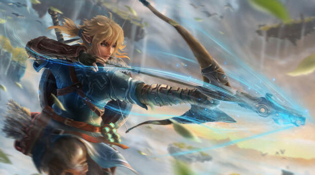 The Legend of Zelda: Tears of the Kingdom HD Cool Fan Art Wallpaper 1080x2300 Resolution