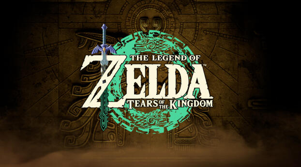 The Legend of Zelda Tears of the Kingdom Logo Wallpaper 1080x2300 Resolution