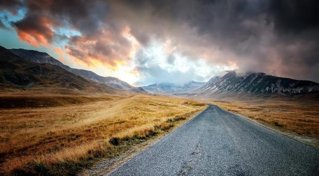 The Lonely Road Wallpaper 1080x2460 Resolution