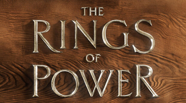 The Lord of the Rings The Rings of Power Logo Wallpaper 1080x2460 Resolution