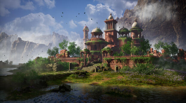 The Lost temple of Kullu Valley Wallpaper 1440x2560 Resolution