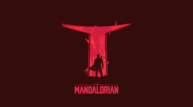 The Mandalorian Minimalist Wallpaper 3840x2160 Resolution