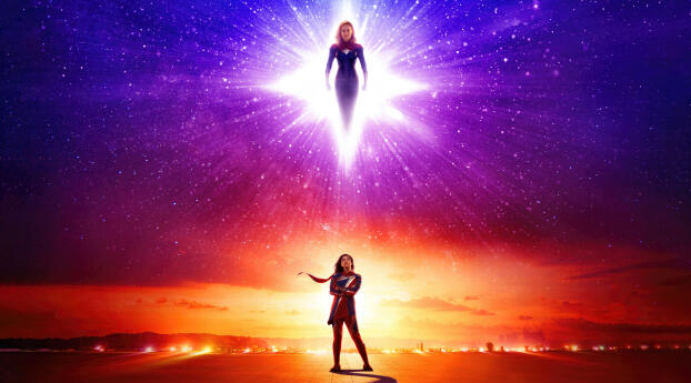 The Marvels 4k 2023 Movie Poster Wallpaper