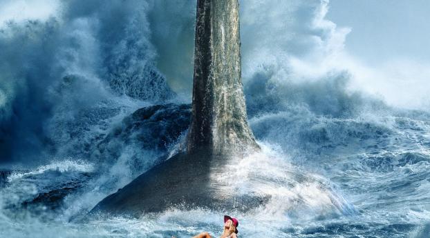 The Meg 2018 Movie Poster Wallpaper 1440x3040 Resolution