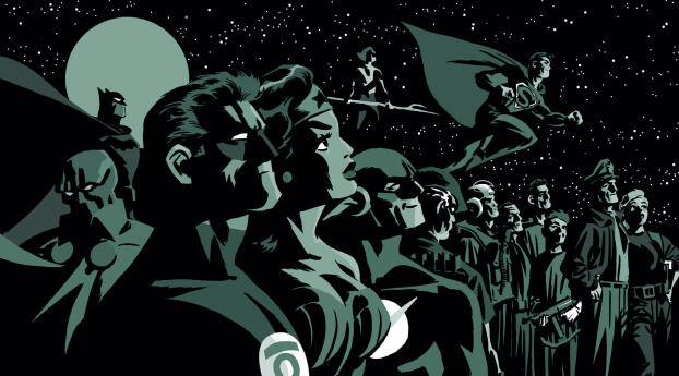 The New Frontier HD DC New Comic Wallpaper 1360x768 Resolution
