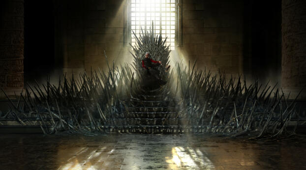The New Iron Throne House of the Dragon Wallpaper