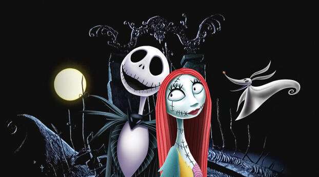 The Nightmare Before Christmas HD Wallpaper 1080x2270 Resolution