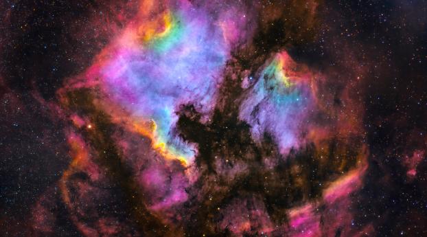 The North America Nebula Wallpaper 1440x3160 Resolution