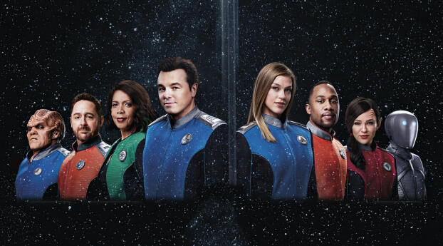 The Orville HD Character Poster Wallpaper 1080x2460 Resolution