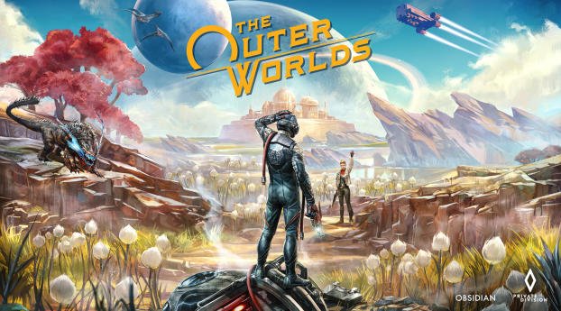 The Outer Worlds Poster Wallpaper 768x1336 Resolution