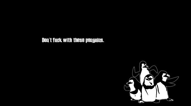 The Penguins Of Madagascar Black Wallpaper Wallpaper 1080x1080 Resolution