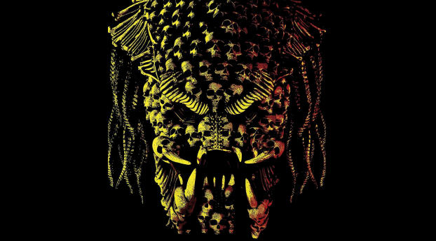 The Predator 2018 Skull Poster Wallpaper 1080x2048 Resolution