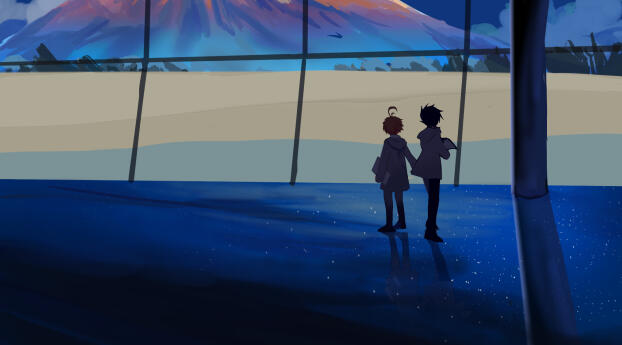 The Promised Neverland HD Art Wallpaper 1080x2240 Resolution