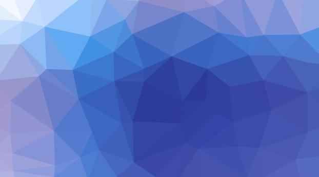 The Shape Of Triangles Blue Abstract Wallpaper