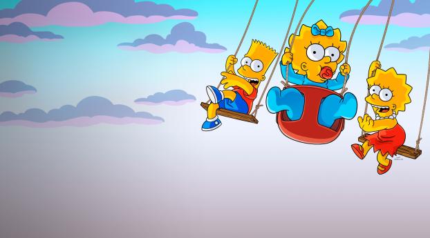 The Simpsons Kids 4K Wallpaper 480x960 Resolution