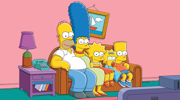 The Simpsons Original Wallpaper 1024x1024 Resolution