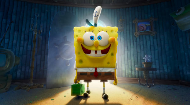 The SpongeBob Movie Sponge on the Run Wallpaper 1440x3120 Resolution