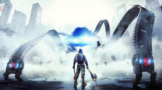 The Surge 2 Game Wallpaper 700x1600 Resolution