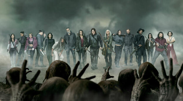 The Walking Dead HD All Character Wallpaper 960x544 Resolution