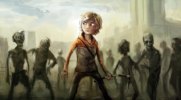 the walking dead, molly, zombies Wallpaper 480x800 Resolution