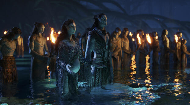 The Way Of Water 2022 Movie Wallpaper 2300x1000 Resolution