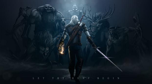 the witcher 3, wild hunt, monsters Wallpaper 1366x768 Resolution