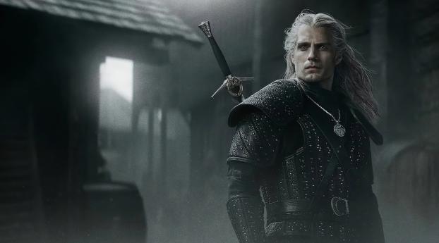 The Witcher 5K Wallpaper 480x854 Resolution
