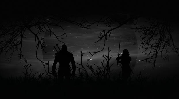 The Witcher Night Hunt Wallpaper 840x1160 Resolution