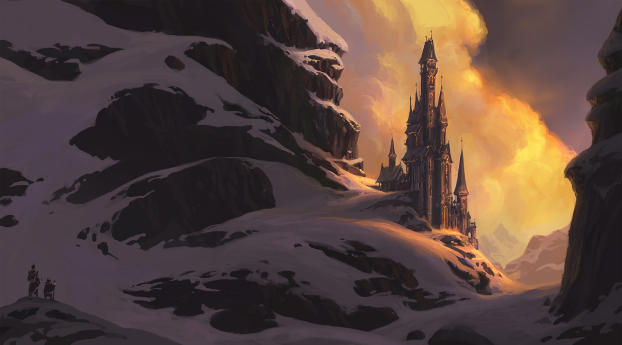The Wizard's Tower Wallpaper 1536x2152 Resolution