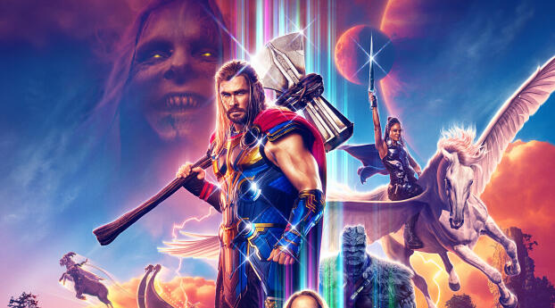 Thor Love and Thunder 2022 Wallpaper 7680x432 Resolution