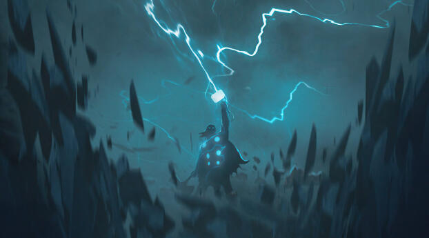 Thor Love And Thunder HD Cool Movie Art Wallpaper