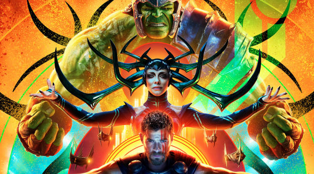 Thor Ragnarok Official Comic Con Poster Wallpaper 1440x3200 Resolution