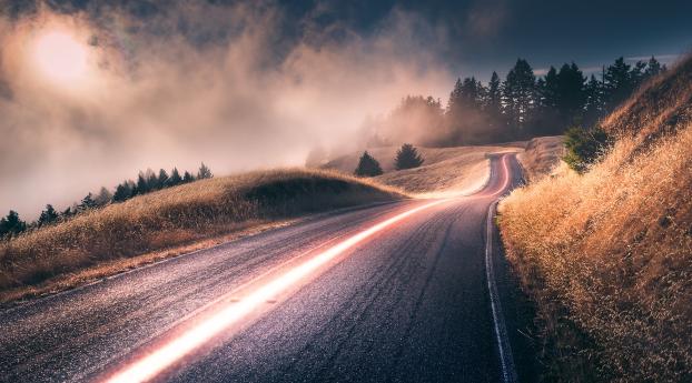 Time Lapse Road Wallpaper 1280x2120 Resolution