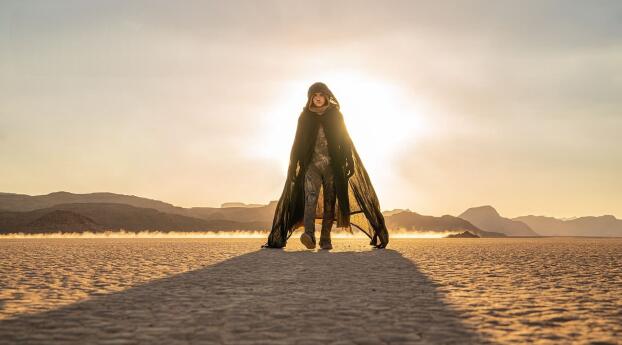 Timothée Chalamet as Paul Atreides Dune 2 Wallpaper