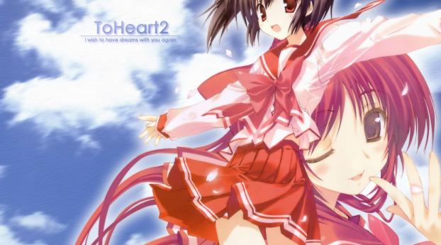 to heart 2, yuzuhara konomi, girl Wallpaper 1080x2160 Resolution