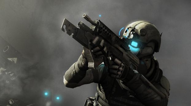 Tom Clancys Ghost Recon Future Soldiers And Machine Wallpaper 1302x1000 Resolution