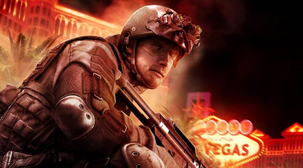 Tom Clancys Rainbow Six Vegas 3, Soldiers, Machine Wallpaper 700x3000 Resolution