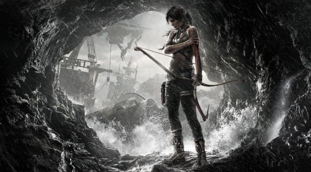 Tomb Raider 2 Game Art Wallpaper 1125x2436 Resolution