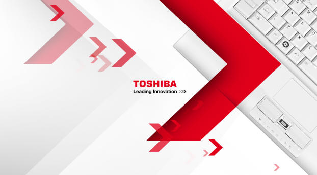 toshiba, brand, logo Wallpaper 1336x768 Resolution