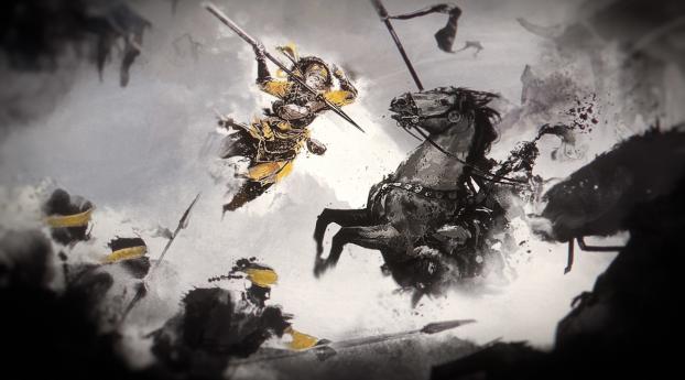 Total War Three Kingdoms Game Poster Wallpaper 1024x576 Resolution