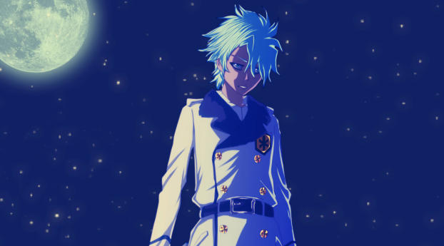 Toushirou Hitsugaya Standing In Moon Night Wallpaper 360x640 Resolution