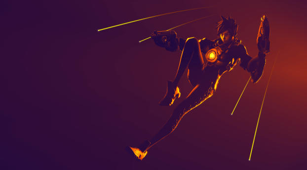 Tracer Ovewatch Artwork Wallpaper