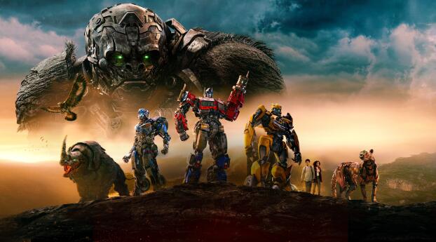 Transformers Movie Rise of the Beasts Wallpaper 828x1792 Resolution