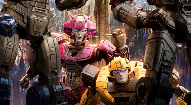 Transformers One Movie Poster Wallpaper 1080x2360 Resolution