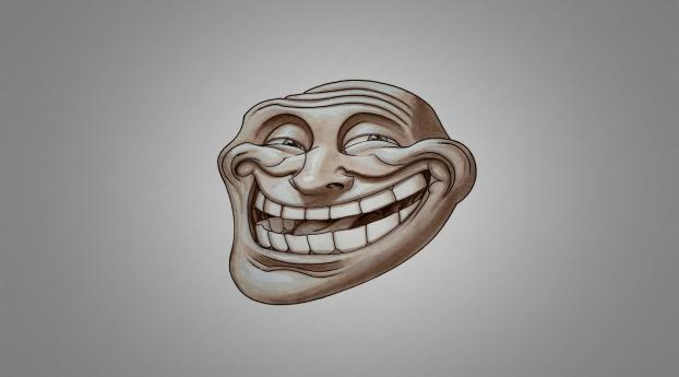 troll, face, smile Wallpaper 320x568 Resolution