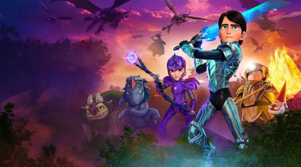 Trollhunters Rise of the Titans Wallpaper 1080x2232 Resolution