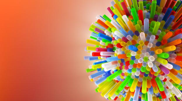 tubes, colorful, 3d Wallpaper 3840x2400 Resolution